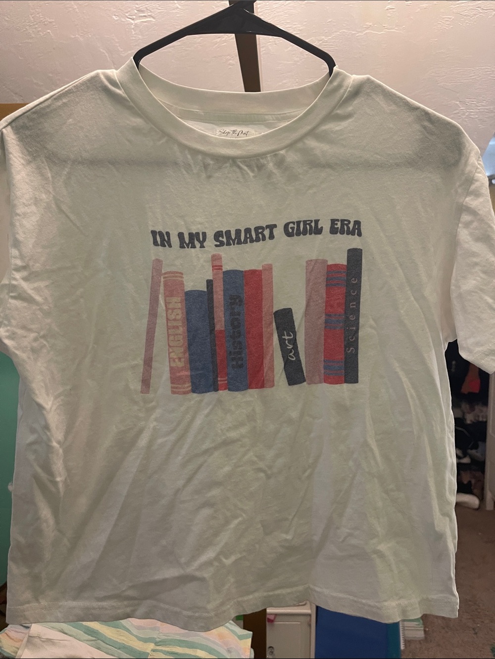 Girls' 'In My Smart Girl Era' White Graphic Tee
